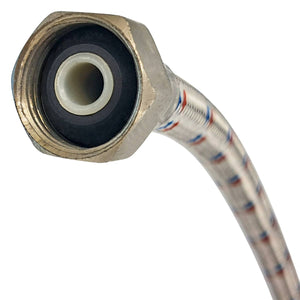 Manguera Para Lavabo O Fregadero De Aluminio 55cm Con Tuerca
