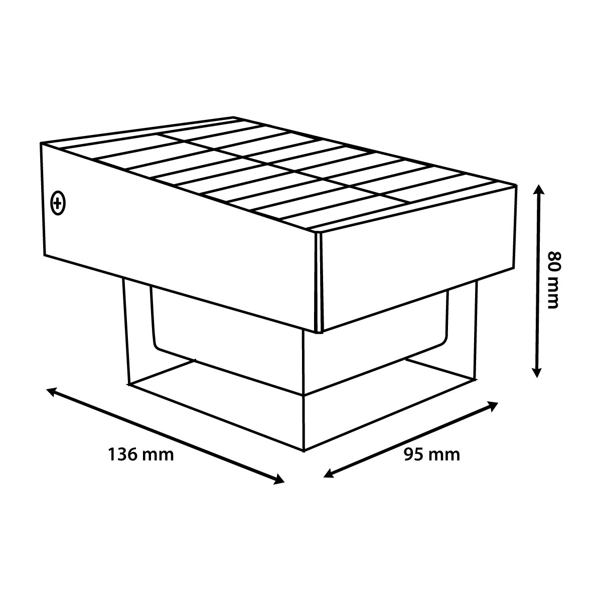 Lampara Solar Arbotante Mini Led Exterior 6500K Con Sensor De Movimiento