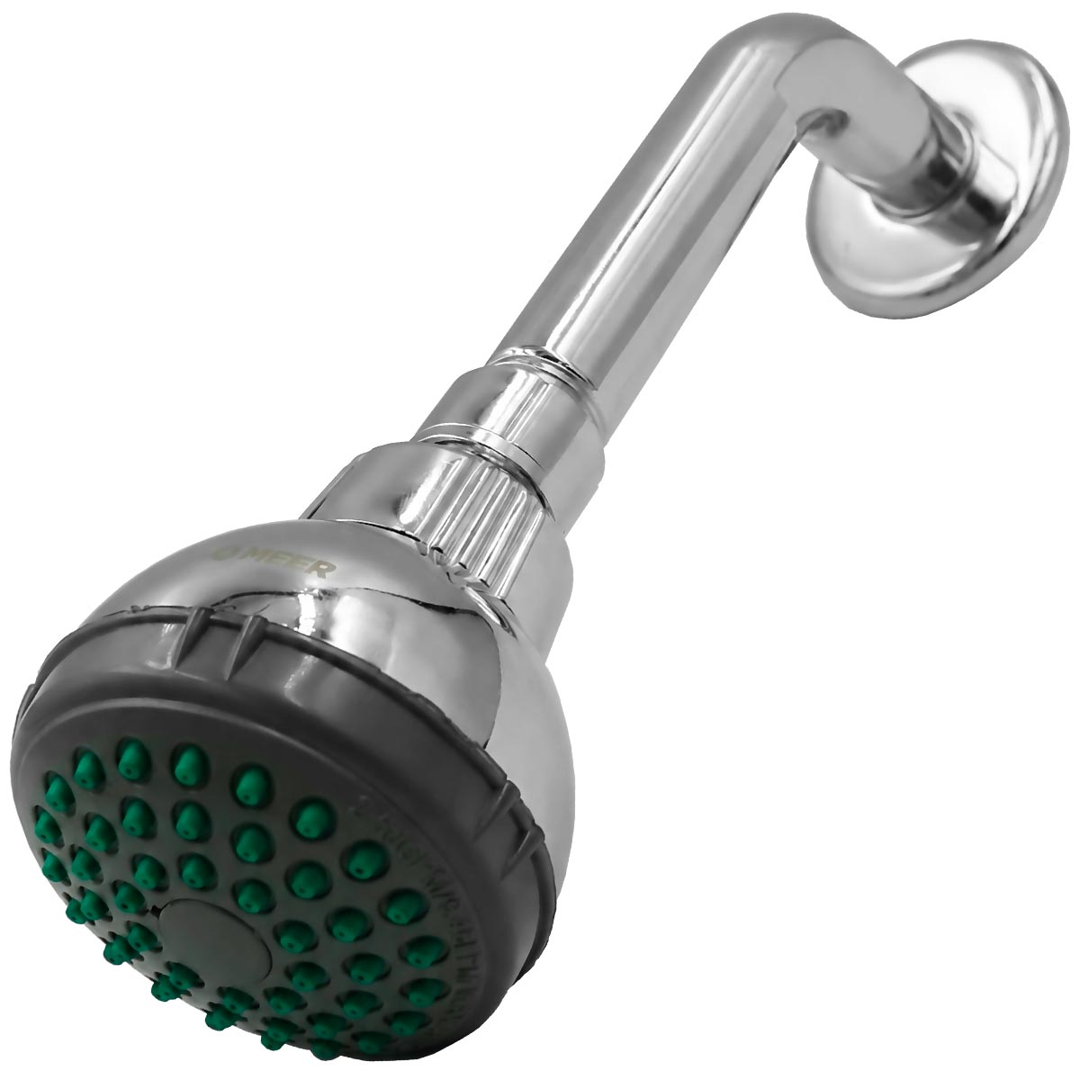 Regadera Con Tubo Abs Plastica Cromada Meer