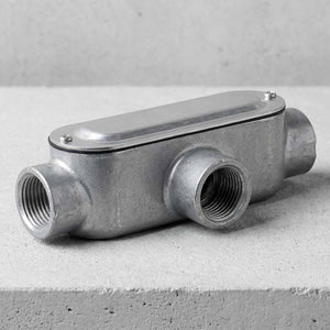 Condulet Tipo T100 De Aluminio De 1 Pulgada Gris Argos