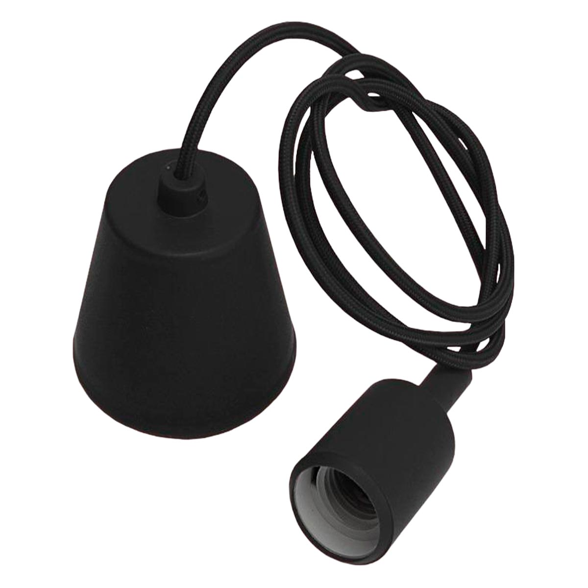 Portalampara Socket Para Foco Base Y Cable E27 1M