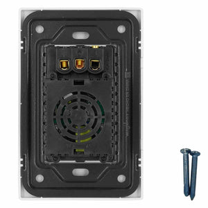 Placa Armada Con 2 Contactos Y Entrada De USB Y Tipo C Blanco WANERGY Ferreabasto