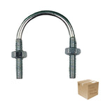 Pack 20Pz Abrazadera Roscada Tipo U 1/2 Pulg C/Tuercas Argos Ferreabasto Ferreabasto
