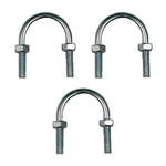 Pack 3Pzs Abrazadera Roscada Tipo U 3/4 Pulg C/Tuercas Argos Ferreabasto Ferreabasto
