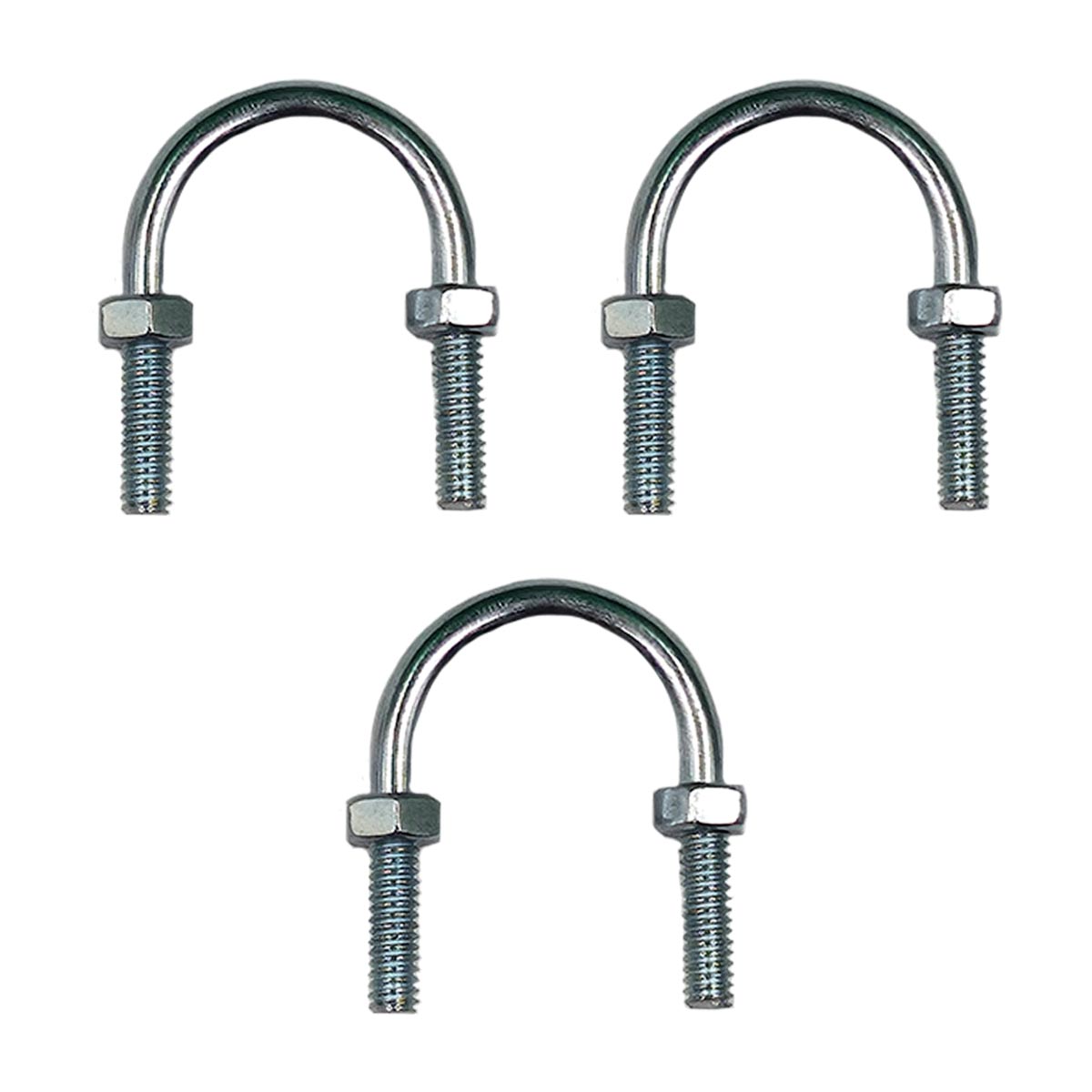 Pack 3Pzs Abrazadera Roscada Tipo U 3/4 Pulg C/Tuercas Argos Ferreabasto Ferreabasto