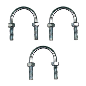 Pack 3Pzs Abrazadera Roscada Tipo U 3/4 Pulg C/Tuercas Argos Ferreabasto Ferreabasto