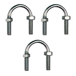 Pack 3 Pzs Abrazadera Roscada Tipo U 1 Pulg C/Tuercas Argos Ferreabasto Ferreabasto