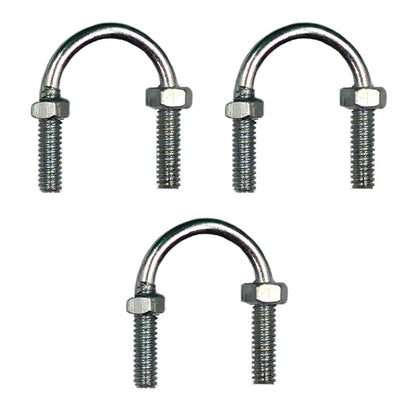 Pack 3 Pzs Abrazadera Roscada Tipo U 1 Pulg C/Tuercas Argos Ferreabasto Ferreabasto