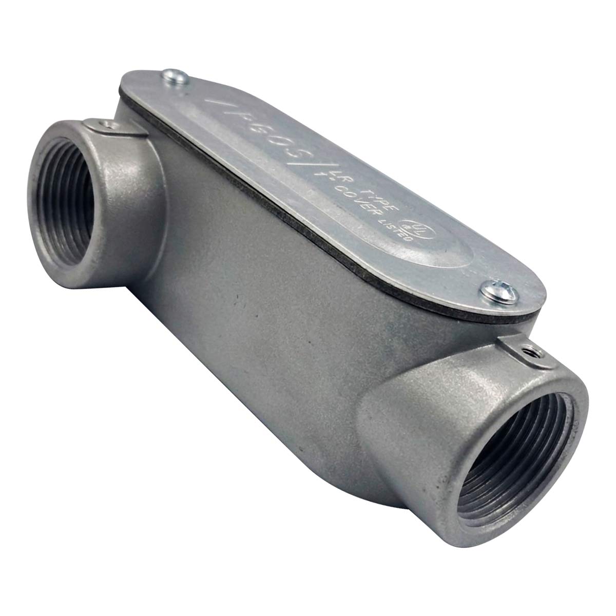 Condulet Tipo LR De Aluminio De 1 Pulgada Gris Argos