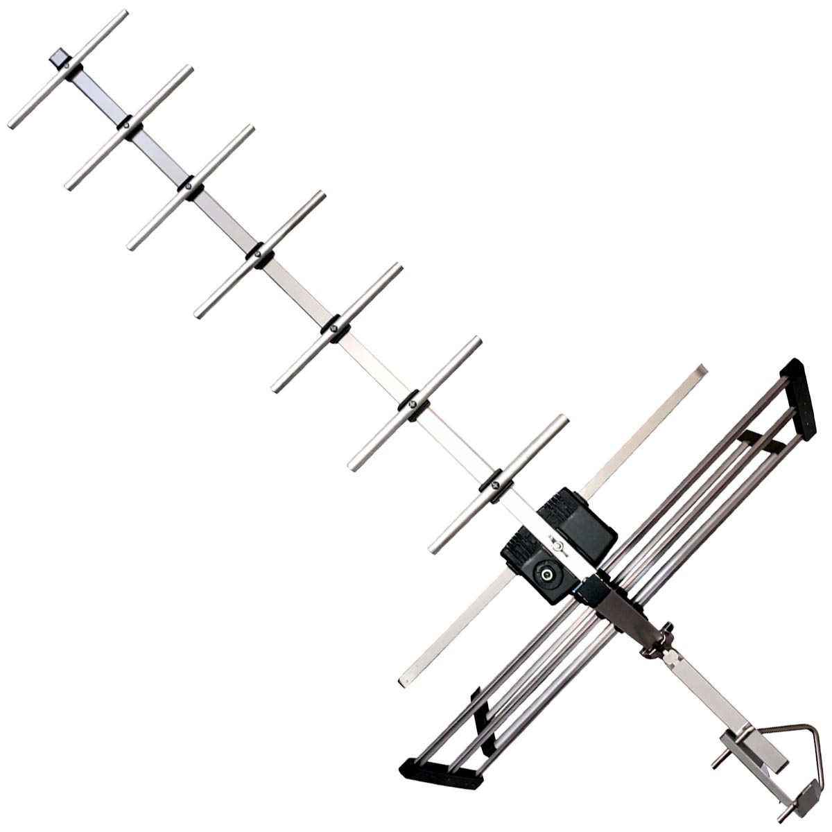 Antena De TV Exterior HD VHF UHF Aerea 14 Elementos