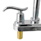 Mezcladora Lavabo 4 Pulgadas Cuerpo Acero Inox 1/4 Vuelta 36-NUSA Roalflux Silver