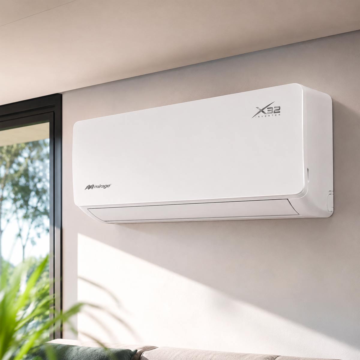Aire Acondicionado Minisplit 12,000 BTU 230V Inverter X32 Mirage CWF121E MIRAGE Ferreabasto