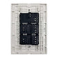 Placa Armada Cristal Con 1 Apagador Sencillo Y 2 Contactos de 1 Modulo Blanco Igoto