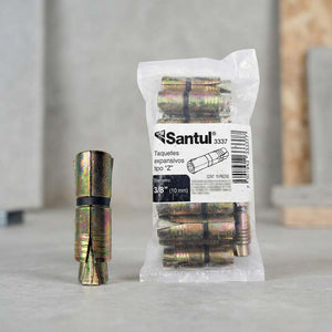 Bolsa Con 15 Pzs Taquete Expansivo 3/8 Pulg Tipo Z Acero