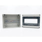 Caja Sobreponer Riel Policarbonato 6-8 Ventanas 240V 100A 60Hz