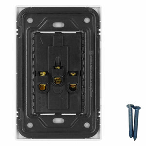 Placa Armada Con Contacto Duplex De 1.5 Modulos Blanco WANERGY Ferreabasto