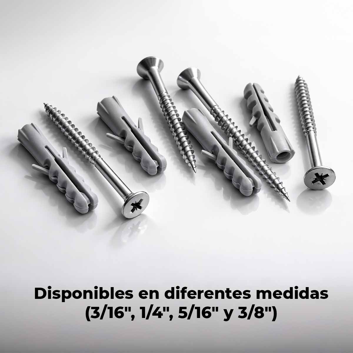 Bolsa Con 50 Pzs Taquete De Plastico Expansivo 3/16 Pulg