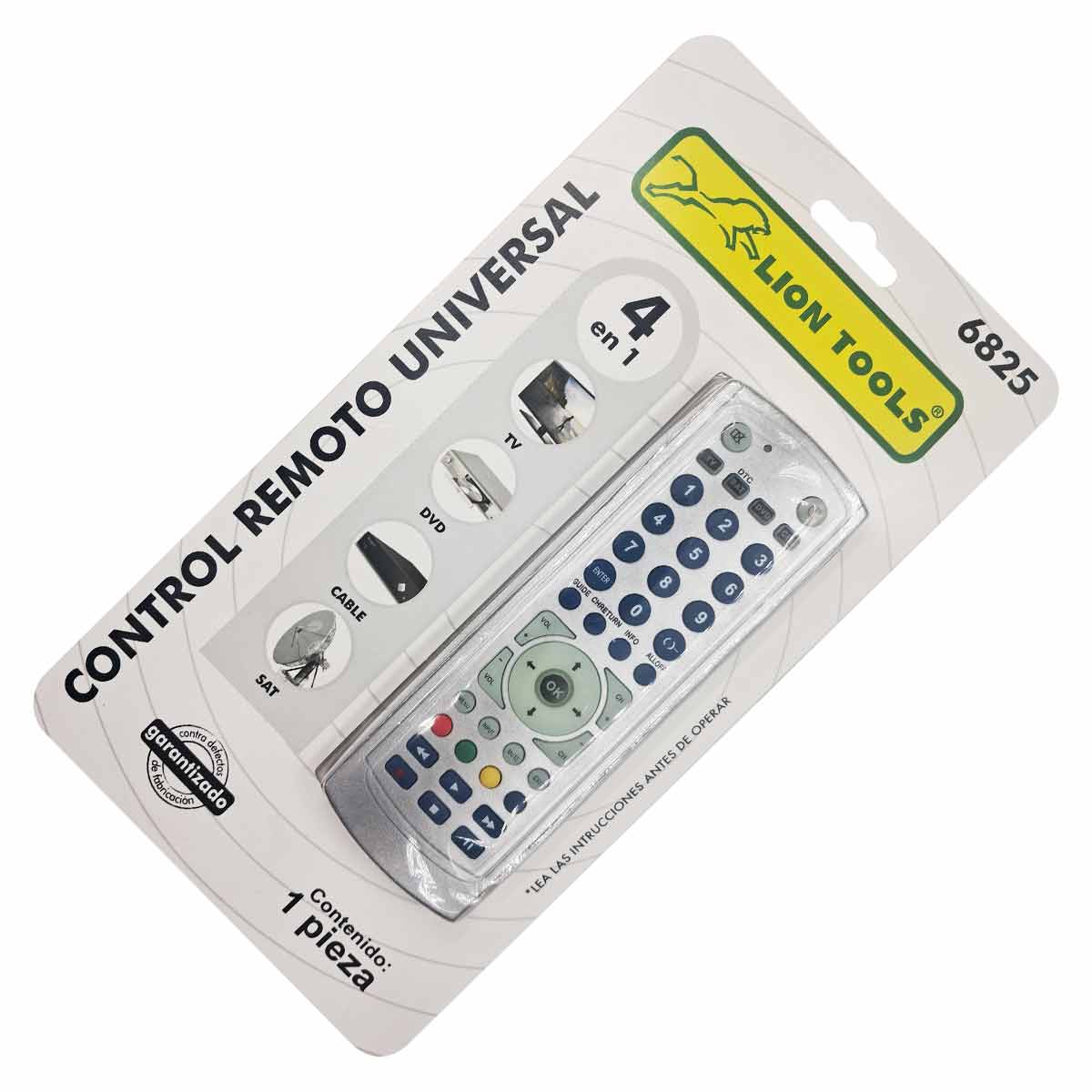 Control Remoto Universal 4 en 1 TV DVD Cable Audio Y Video