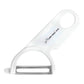 Pelador Angular De Acero Inoxidable Mango De Plastico Blanco