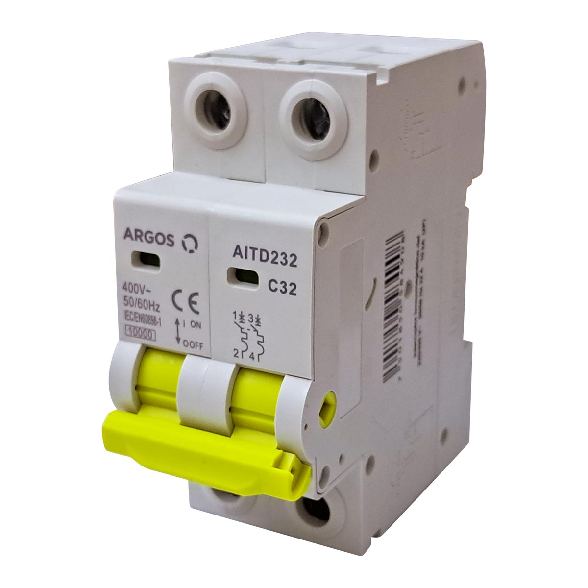 Interruptor Termomagnetico De 2 Polos 32A Riel Din 10kA