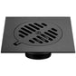 Resumidero Cuadrado 6" Negro Mate Zinc MEER