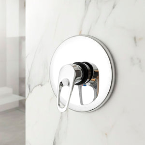 Monomando Circular Regadera Y Tina Metalico Baño Roalflux