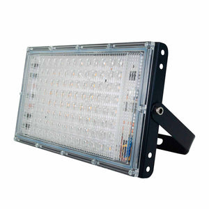 Lampara Reflector Led Luminario 100W Exterior Luz Calida IP65