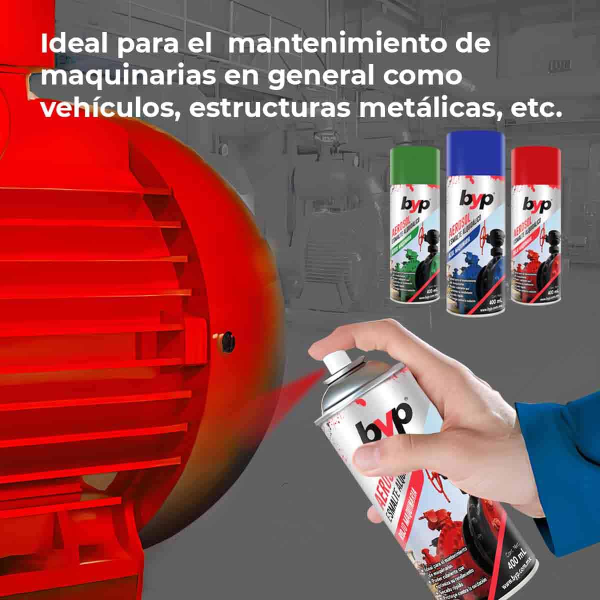 Pintura En Aerosol Primer Maquinaria 400ML BYP Ferreabasto Ferreabasto
