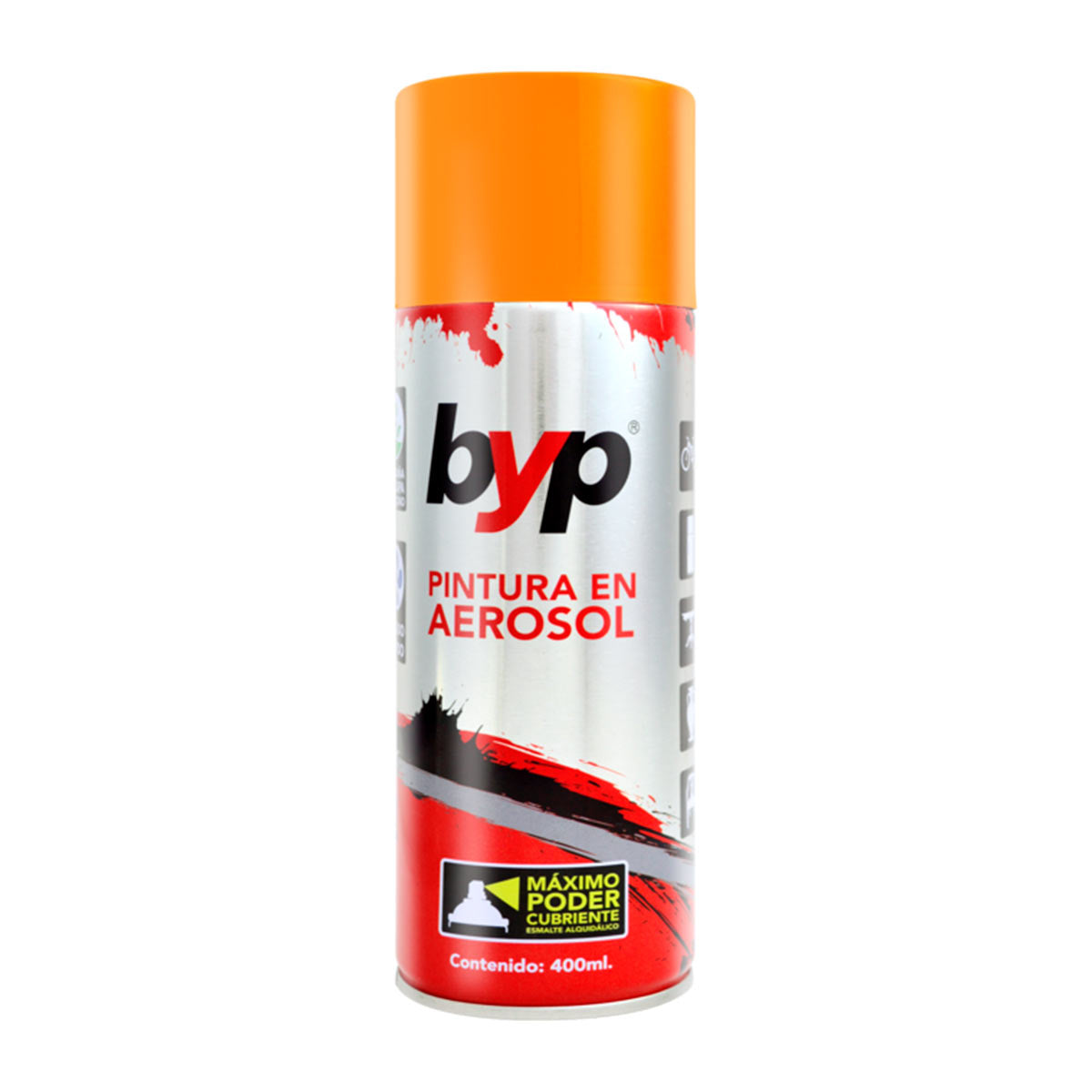 Pintura En Aerosol En Esmalte Fluorescente 400ML BYP Ferreabasto