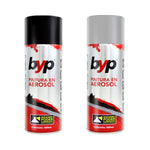 Pintura En Aerosol En Esmalte Negro Aluminio Alta Temp 400ML BYP Ferreabasto