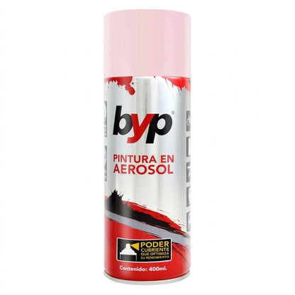 Pintura Aerosol Esmalte Pastel Amarillo Lila Rosa Turquesa O Verde Aqua 400ML BYP