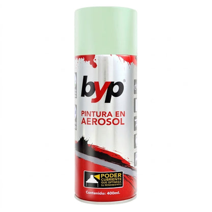 Pintura Aerosol Esmalte Pastel Amarillo Lila Rosa Turquesa O Verde Aqua 400ML BYP