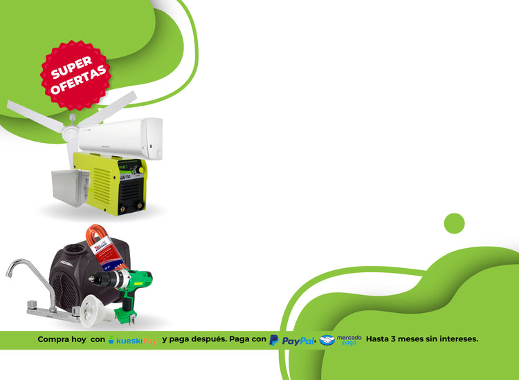 banner oferta ofertas descuentos promociones ventilador bomba de agua bombas sumergibles herramientas herramienta taladro lavabo ferreabasto