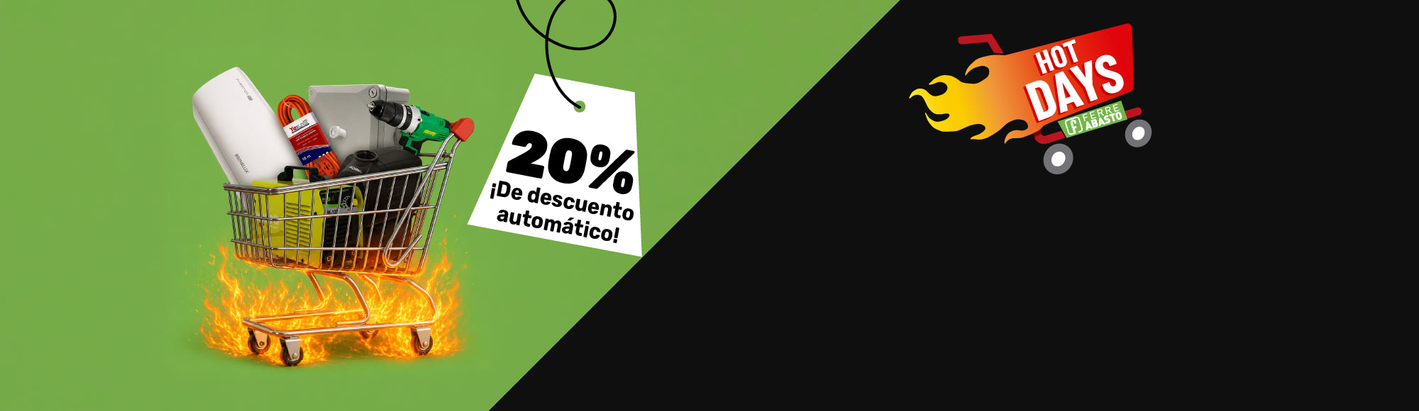 banner web descuento 20 por ciento ofertas hot days hot sale 2026 ferreteria ferreabasto_webp