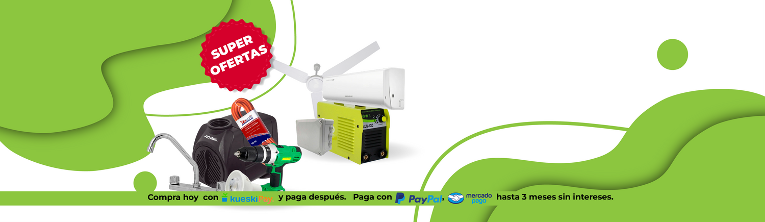 banner oferta ofertas descuentos promociones ventilador bomba de agua bombas sumergibles herramientas herramienta taladro lavabo ferreabasto