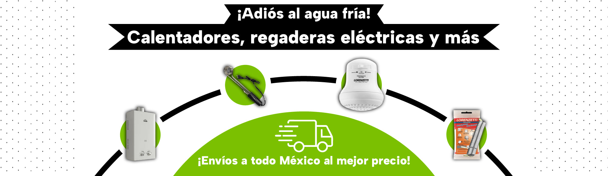 Banner Productos Invierno Regadera Electrica Resistencia Calentador Gas Calentador Inmersion tienda en linea ferreteria ferreabasto