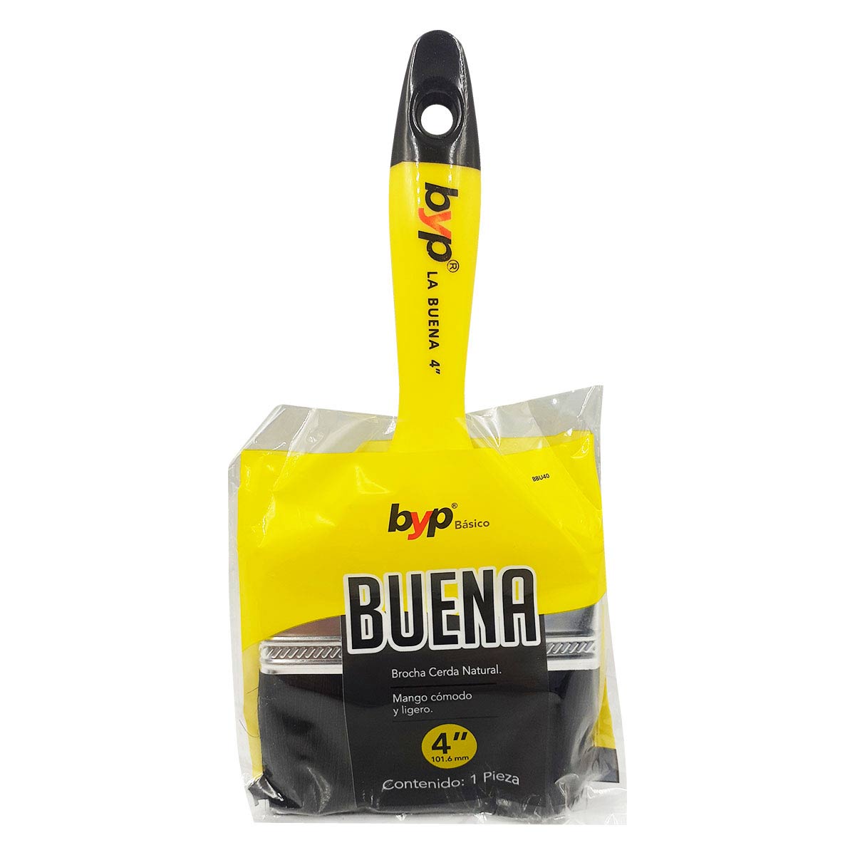 Brocha La Buena 4'' Cerda Natural Economica Byp 3 Piezas Ferreabasto Ferreabasto