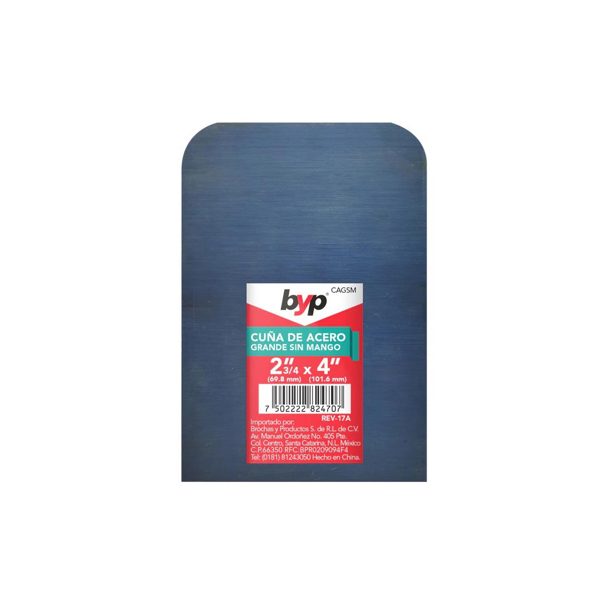 Cuña De Acero Flexible Sin Mango 2-3/4"X 4" Byp 10 Piezas Ferreabasto Ferreabasto