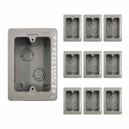 10 Pzs Caja Universal Con Fondo Pvc Red Electrico Canaleta Ferreabasto Ferreabasto