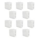 Caja Estanca Conos CCTV Presion 8x8x4.5cm IP55 Argos 10 Pzs Ferreabasto Ferreabasto