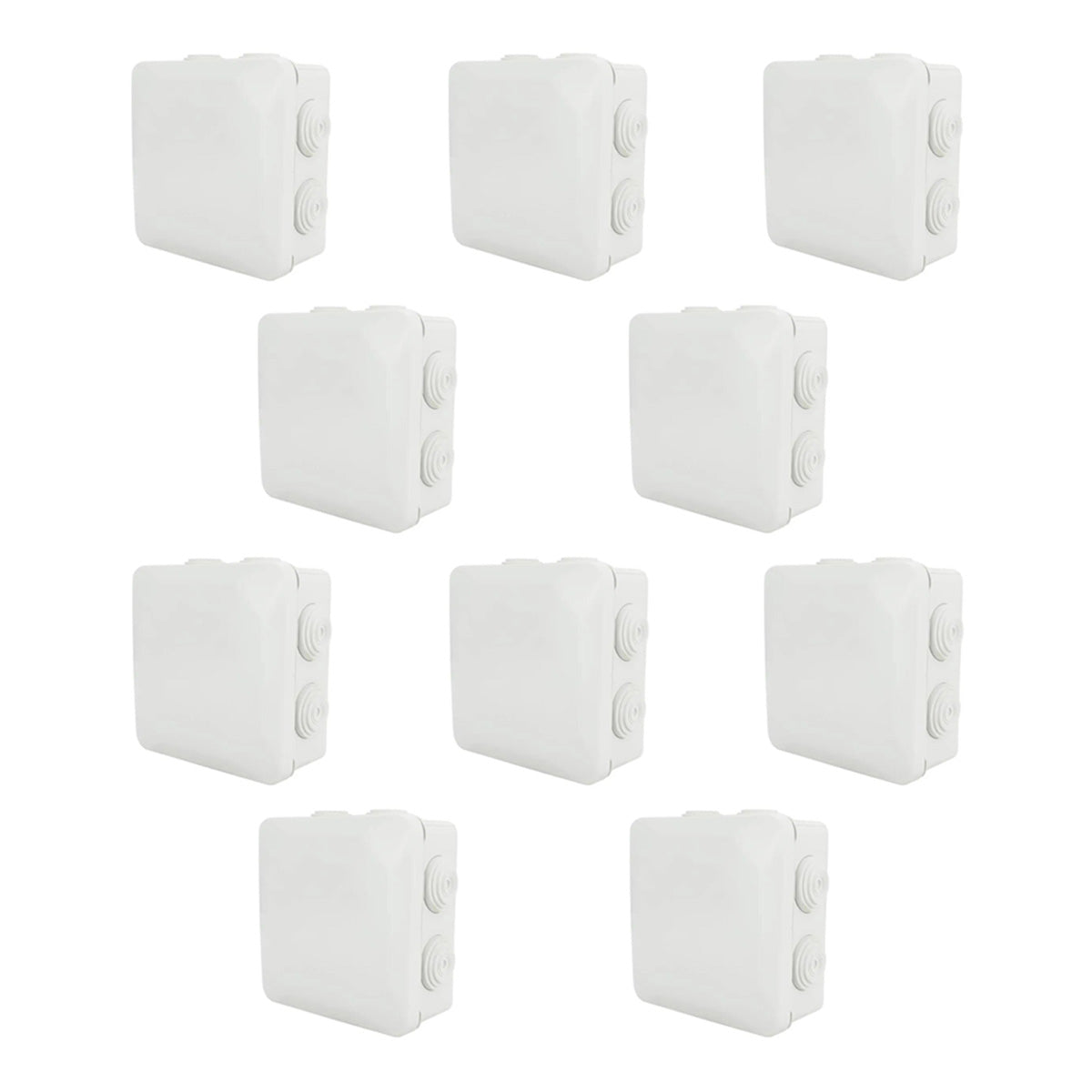 Caja Estanca Conos CCTV Presion 8x8x4.5cm IP55 Argos 10 Pzs Ferreabasto Ferreabasto