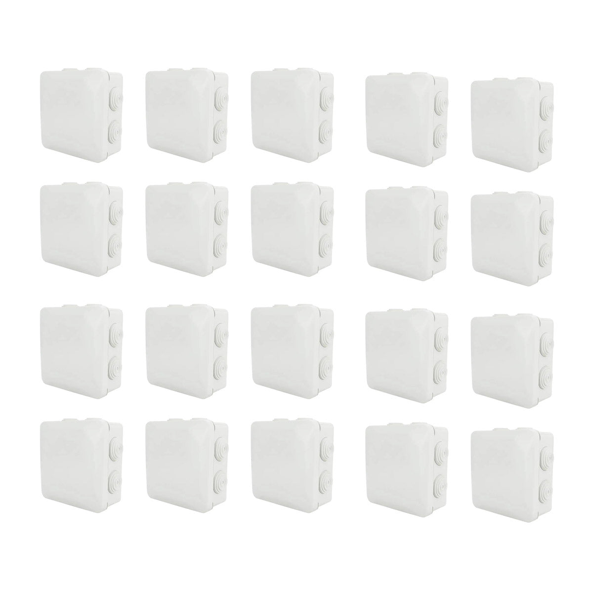 Caja Estanca Conos CCTV Presion 8x8x4.5cm IP55 Argos 20 Pzs Ferreabasto Ferreabasto
