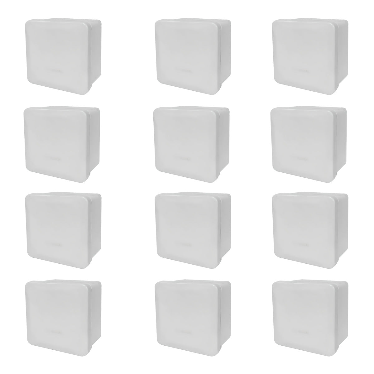 Pack 12Pzs Caja Estanca Lisa CCTV Presion 8x8x4.5 IP55 Argos Ferreabasto Ferreabasto