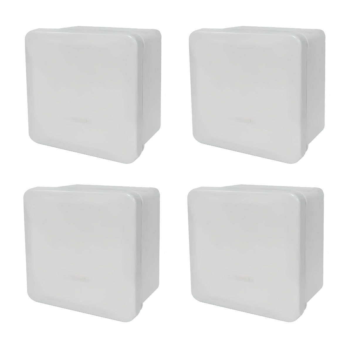 Pack 4Pzs Caja Estanca Lisa CCTV Presion 8x8x4.5 IP55 Argos Ferreabasto Ferreabasto