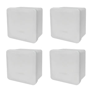 Pack 4Pzs Caja Estanca Lisa CCTV Presion 8x8x4.5 IP55 Argos Ferreabasto Ferreabasto