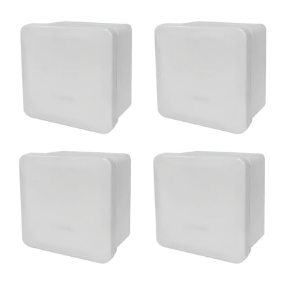 Pack 4Pzs Caja Estanca Lisa CCTV Presion 8x8x4.5 IP55 Argos Ferreabasto Ferreabasto