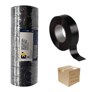 8 Pzs Cinta Aislante Electrica 18MM x 9M Color Negro CNX Ferreabasto Ferreabasto