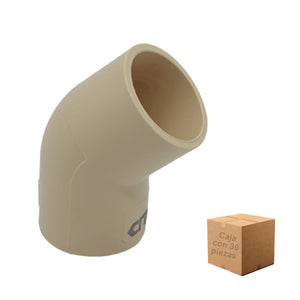 30 Pzs Codo De 45° Cpvc De 1 1/4 Pulgadas Color Crema CNX Ferreabasto