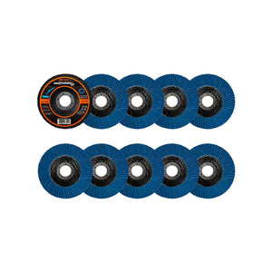 Pack 10 Disco Desbaste Pulido Zirconio 4 1/2" Grano 40 T/29 GLADIATOR Ferreabasto