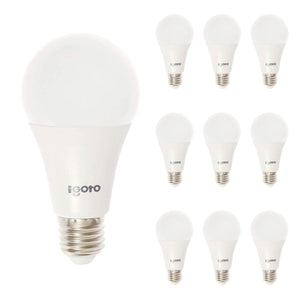 10 Pzs Foco Led A60 12W=75W 6500K Luz Fria Nom Igoto IGOTO Ferreabasto